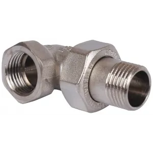 Разъемное угловое соединение ВН 1/2", (американка) никелированное STOUT SFT-0059-000012