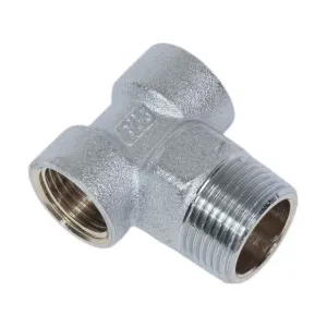 Хромированный узел для подсоединения коллекторов FAR 1" (НР) 1/2" и 1/2" (ВР) FK 4061 112 