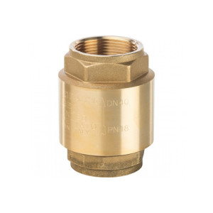 Клапан обратный пружинный муфтовый 1 1/2" с металлическим седлом Stout SVC-0001-000040