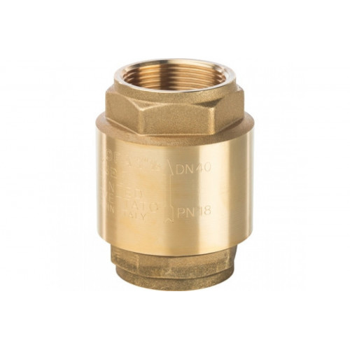 Клапан обратный пружинный муфтовый 1 1/2" с металлическим седлом Stout SVC-0001-000040