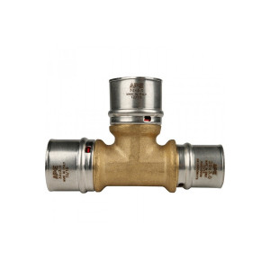 Тройник переходной 32x32x26 для металлопластиковых труб, прессовой Stout SFP-0005-323226