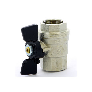 Кран шаровый ВВ бабочка 3/4" Bugatti 03020067