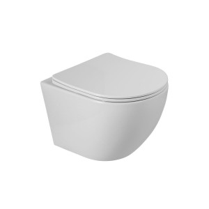 Унитаз подвесной BelBagno Sfera-TOR BB046CH-TOR/SC безободковый, смыв Tornado, сиденье микролифт, белый