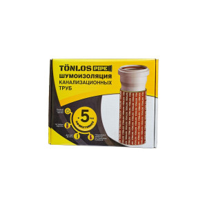 Шумоизоляция для канализационных труб TONLOS PIPE StP NoiseBlock Pipe 110 х 6,7 х 3000