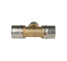 Тройник переходной 32х26х32 для металлопластиковых труб, прессовой Stout SFP-0005-322632