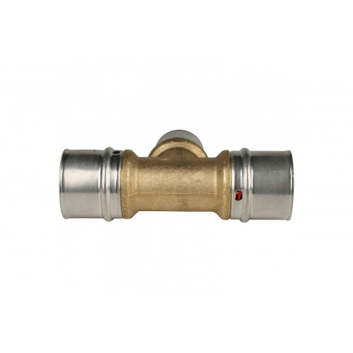 Тройник переходной 32х26х32 для металлопластиковых труб, прессовой Stout SFP-0005-322632