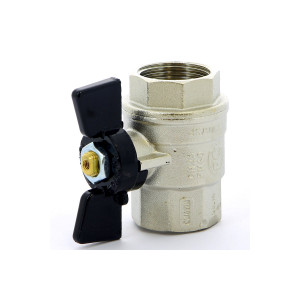Кран шаровый ВВ бабочка 1 1/4" Bugatti 03020077