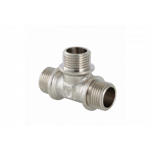Тройник латунный с наружной резьбой 3/4" Valtec