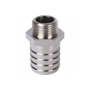 Штуцер никелированный Stout НР 1/2"x25