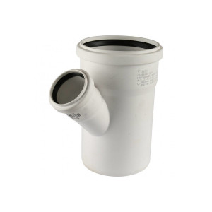 Тройник канализационный Raupiano Plus 110/50х45° Rehau (11213041001) 11213041001