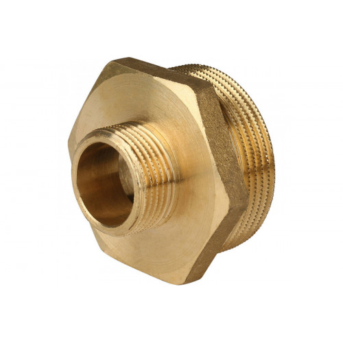 Ниппель латунный НН переходной 1 1/2"x3/4 Stout SFT-0003-011234