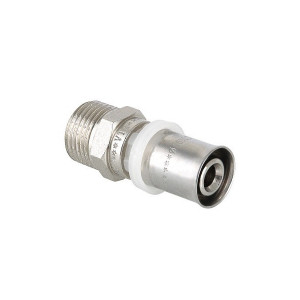 Пресс-муфта с наружной резьбой 16х1/2" Valtec VTm.201.N.001604