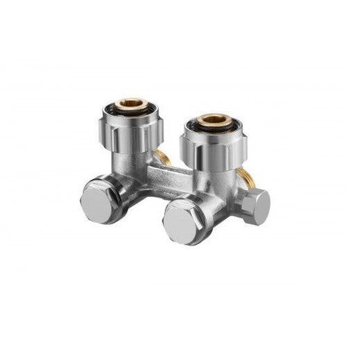Узел нижнего подключения радиатора 3/4" НГ x 3/4" НР, угловой Multiflex F ZBU Oventrop 1015944