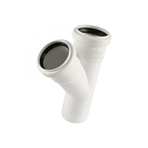 Тройник канализационный Raupiano Plus 50/50х45° Rehau (11212341001) 11212341001