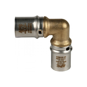 Угольник 90° 20х20 для металлопластиковых труб, прессовой Stout SFP-0009-002020