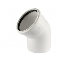Отвод канализационный Raupiano Plus 110х45° Rehau (11234441001) 11234441001