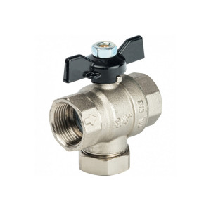 Кран шаровой с фильтром 3/4", ручка бабочка Stout SVF 0002 000020