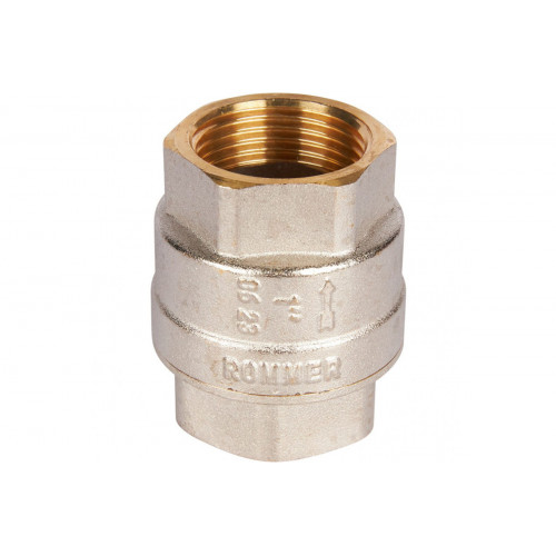 Клапан обратный пружинный муфтовый с металлическим седлом ROMMER 1 RVC-0001-000025