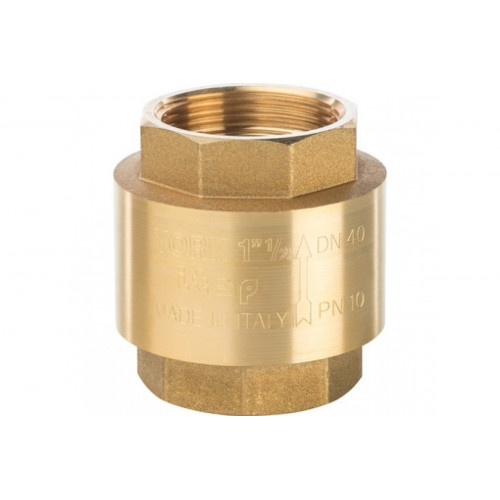 Клапан обратный пружинный муфтовый 1 1/2" с пластиковым седлом Stout SVC-0002-000040