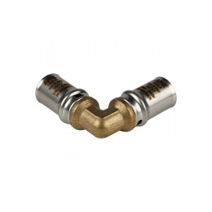 Угольник 90° 16х16 для металлопластиковых труб, прессовой Stout SFP-0009-001616