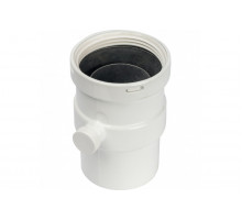 Элемент дымохода вертикальный 80 с патрубком для отвода конденсата Stout SCA-0080-020137