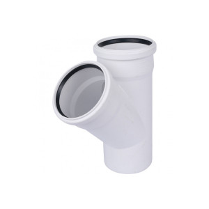 Тройник канализационный Raupiano Plus 110/110х45° Rehau (11229841001) 11229841001