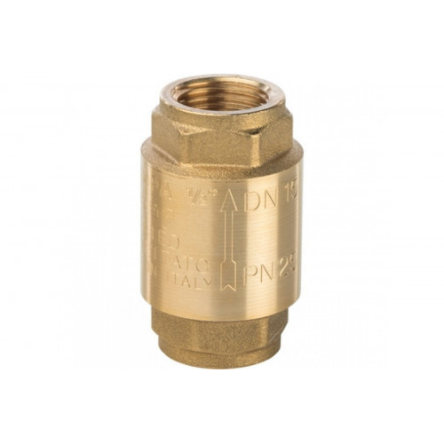 Клапан обратный пружинный муфтовый 1/2" с металлическим седлом Stout SVC-0011-000015