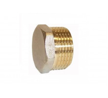 Заглушка 1/2" НР с белым колпаком никель Millennium XZMB1212