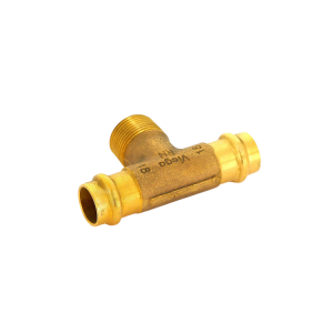 Тройник пресс-Н 18 х 3/4" x 18, бронза Sanpress Viega 281328