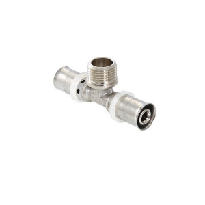 Тройник пресс с наружной резьбой 26х3/4"х26 Valtec VTm.233.N.260526