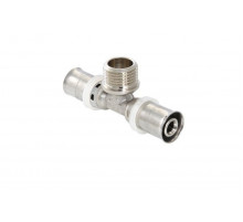 Тройник пресс с наружной резьбой 26х1/2"х26 Valtec VTm.233.N.260426