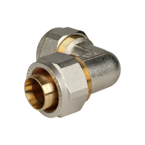 Угольник 90° 32x32 для металлопластиковых труб, винтовой Stout SFS-0003-003232