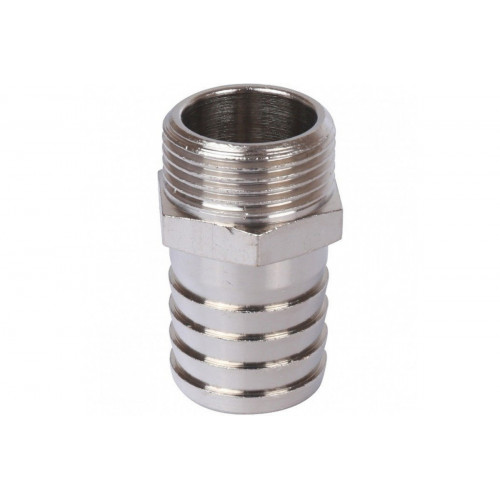 Штуцер никелированный Stout НР 1/2"x18