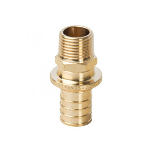 Переходник с наружной резьбой 25xR 1/2" для труб из сшитого полиэтилена Stout SFA-0001-002512