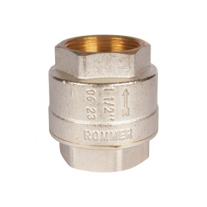 Клапан обратный пружинный муфтовый с металлическим седлом ROMMER 11/2 RVC-0001-000040