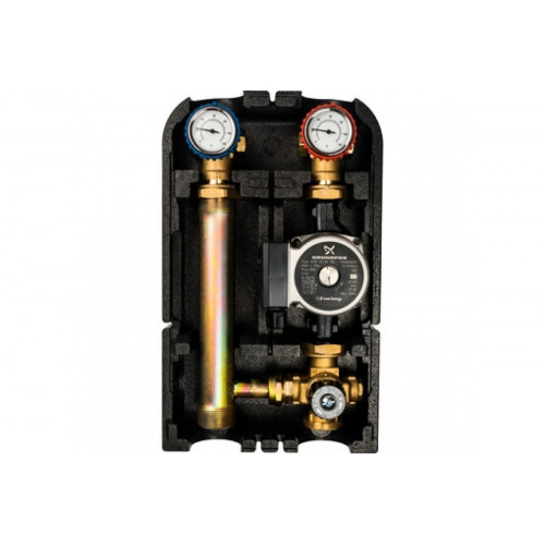 Насосная группа со смесителем 1" с насосом Grundfos UPSO 25-65 180 Stout SDG-0002-002502