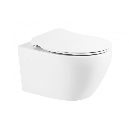 Подвесной унитаз BelBagno Prospero BB507B/BB2020SC, безободковый, сиденье микролифт, белый