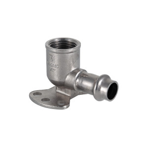 Пресс-водорозетка 18 мм х 1/2" из нержавеющей стали VTi.954.I.001804 VALTEC VTi.954.I.001802