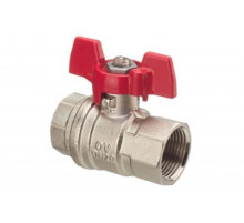 Кран шаровый 1" ВВ маховик из алюминия Optibal Oventrop 1076108