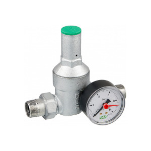 Редуктор давления хром FAR 3/4" наружный-наружный, c манометром FA 2815 34 FA 2815 34