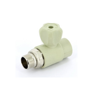 Кран шаровой радиаторный 25x3/4" НР, прямой PPR FV-Plast AA289025034