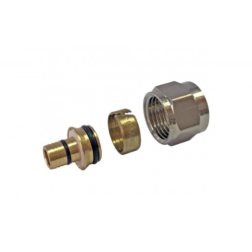 Резьбозажимное соединение для труб PEX-AL-PEX 16х2,6х3/4" Stout 