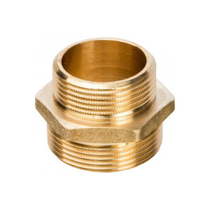 Ниппель латунный НН переходной 1 1/2"x1 1/4" Stout SFT-0003-112114