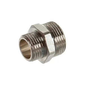 Ниппель НН переходной 1/2" x 3/8" никелированный SFT-0004-001238 STOUT