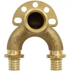 Угольник настенный проточный двойной 16x1/2" Stout