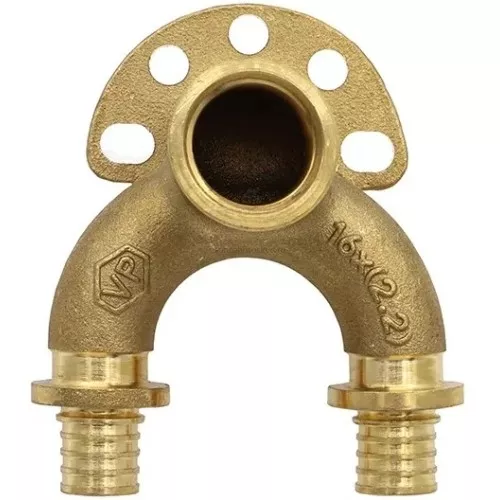 Угольник настенный проточный двойной 20x1/2" Stout